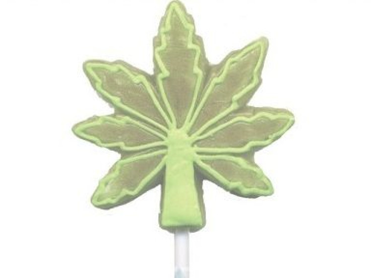 "Pothead Lollipops" marijuana leaf-shaped candies sold across the United States.