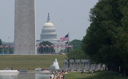 U.S. Capitol Building and Washington Monument