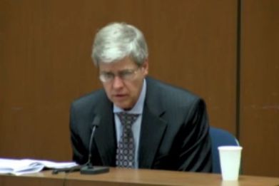 Dr. Steve Shafer testifies in Los Angeles County Superior court on October 19, 2011.