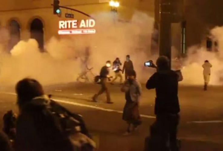 Tear gas in Oakland