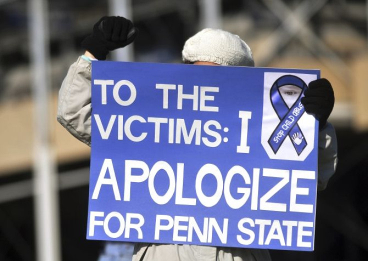 Stop Child Abuse Protestor