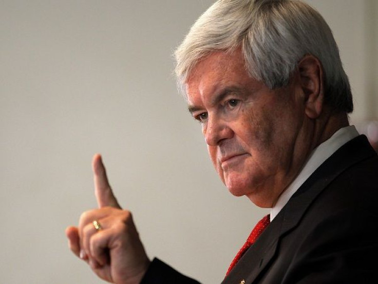 Republican presidential candidate and former U.S. House of Representatives Speaker Newt Gingrich speaks at Rivier College in Nashua, New Hampshire November 21, 2011.