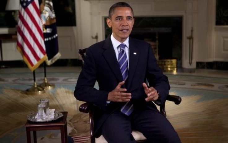 President Obama wishes the American people a happy Thanksgiving during his address on November 24, 2011.