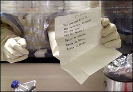 This image belongs to the Amerithrax or Anthrax Investigation of the FBI.