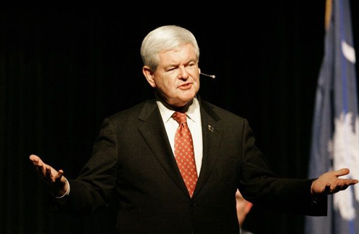 Republican presidential candidate and former US House Speaker Gingrich takes part in a town hall meeting in Newberry