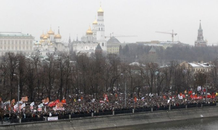 A general view of a sanctioned rally