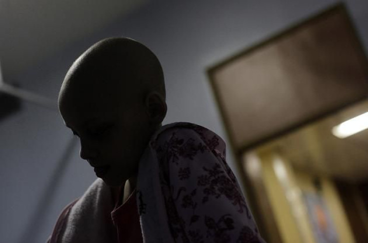 Yasmin Maria, 10, is pictured during Children's Day at a hospital in Rio de Janeiro October 12, 2011.