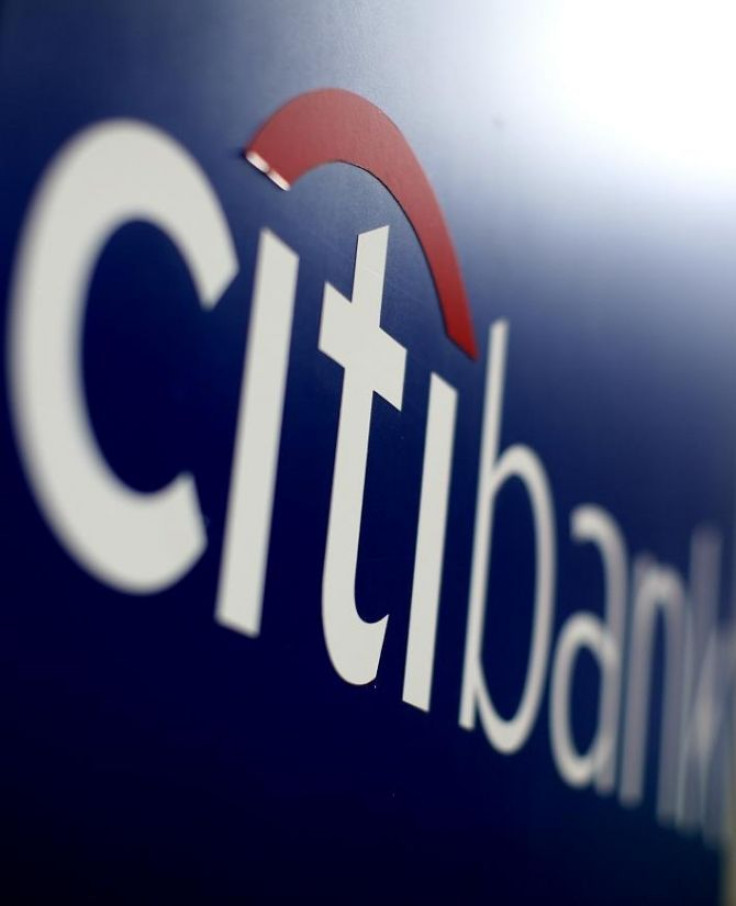 A Citibank sign on a bank branch in midtown Manhattan, New York, November 17, 2010.