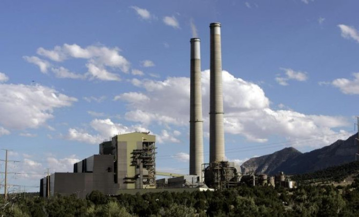 Smoke stacks are seen at Pacificorp's Huntington Power Plant in Huntington, Utah August 11, 2007.