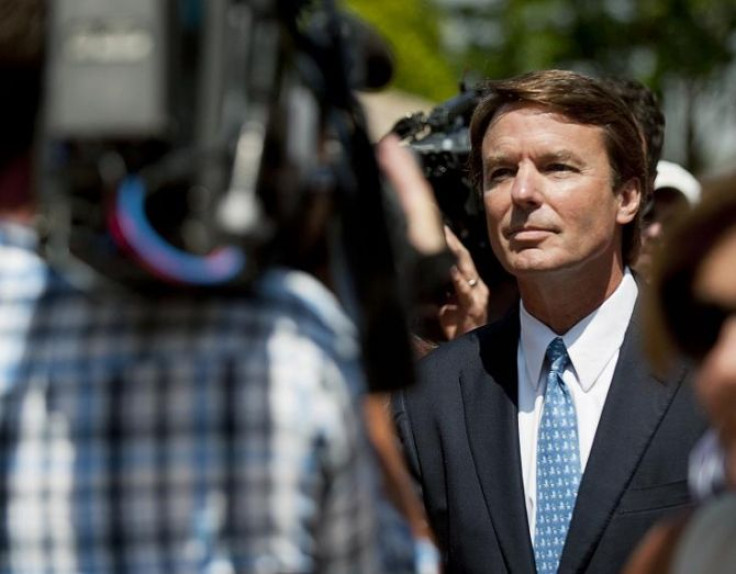 Former U.S. Democratic presidential hopeful and former U.S. Senator John Edwards departs the U.S. District Court after pleading not guilty to six federal charges in Winston-Salem, North Carolina, June 3, 2011. Edwards was indicted Friday for using nearly