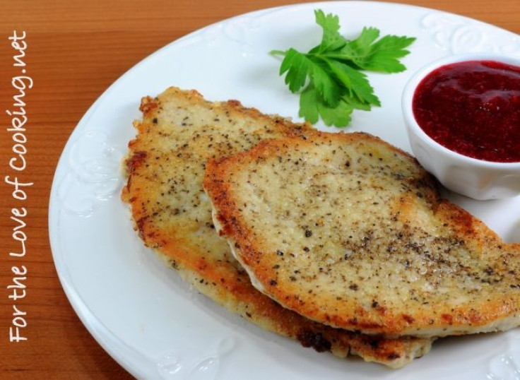 Turkey Cutlets with Cranberry Coulis