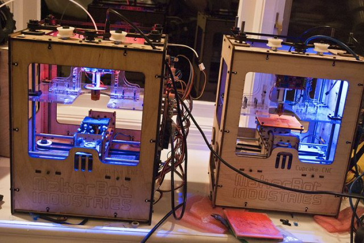A model of Makerbot's first 3D printer.