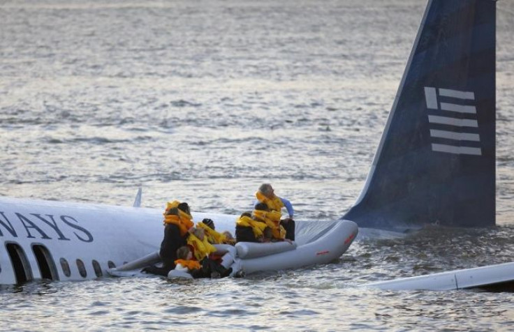 Passengers are rescued after a U.S. Airways plane crashed into the Hudson River in New York, January 15, 2009.