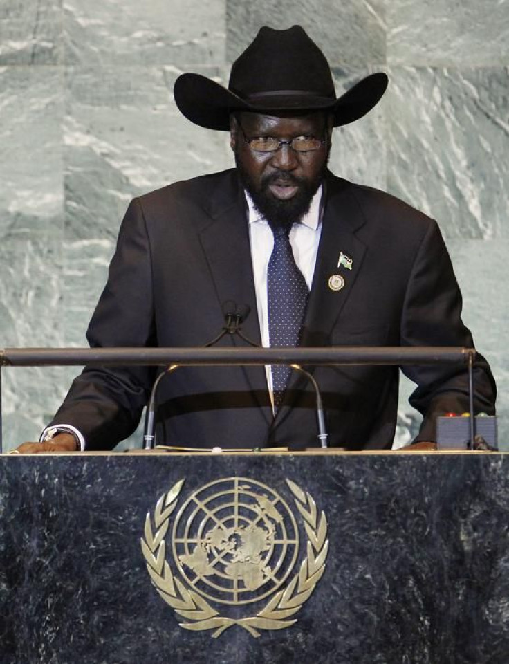 South Sudan's President Salva Kiir addresses the 66th United Nations General Assembly at the U.N. headquarters in New York September 23, 2011.