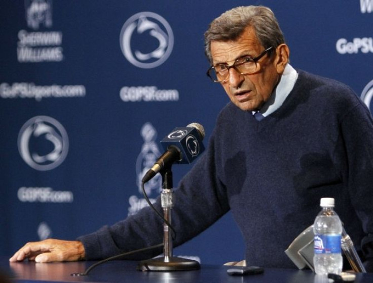 Penn State head coach Joe Paterno
