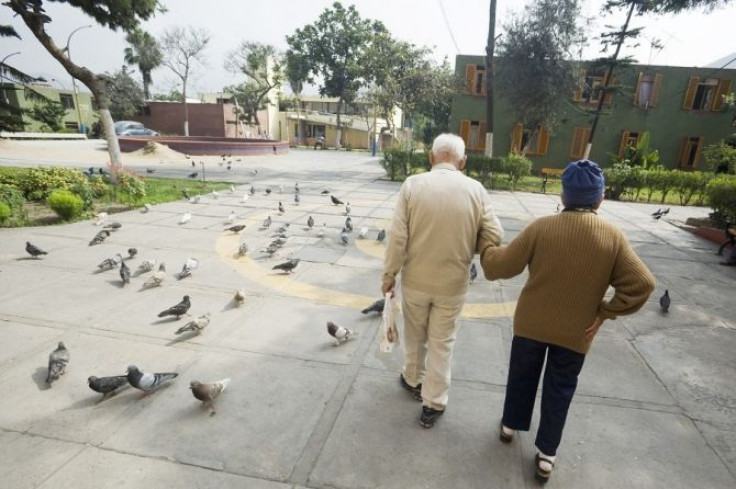 A elderly couple