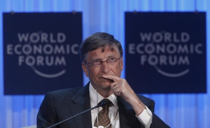 Microsoft founder Bill Gates attends a session at the World Economic Forum (WEF) in Davos, January 26, 2012.