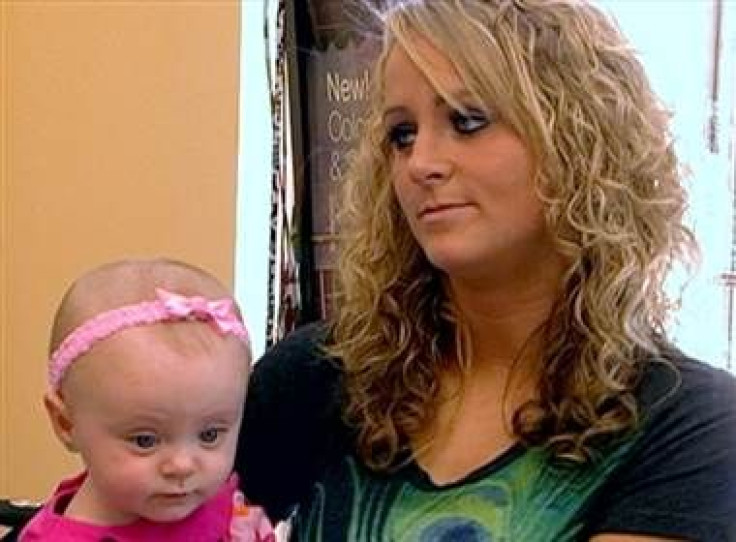 Leah Messer and baby Aleeah on "Teen Mom 2"