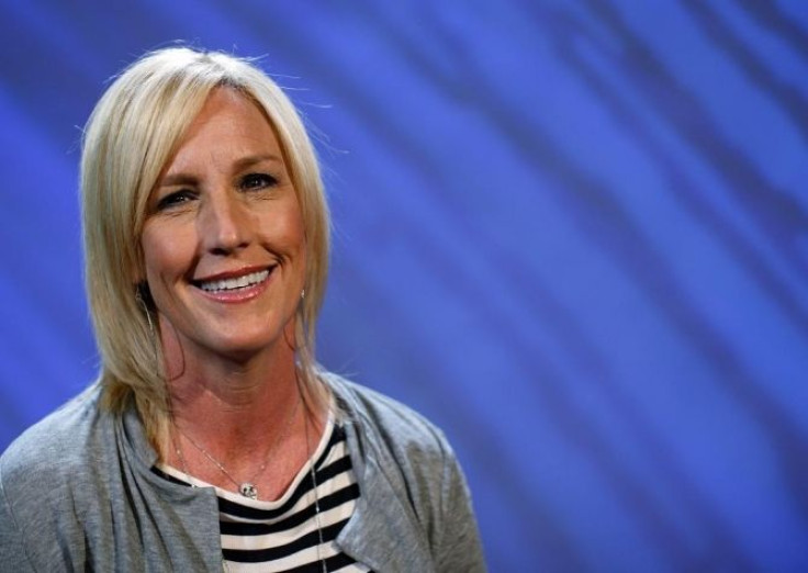 Public advocate Erin Brockovich poses during an interview with Reuters in New York March 9, 2011.