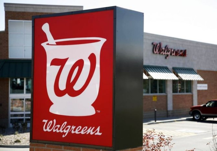 The Walgreens sign is pictured at an outlet in Westminster.