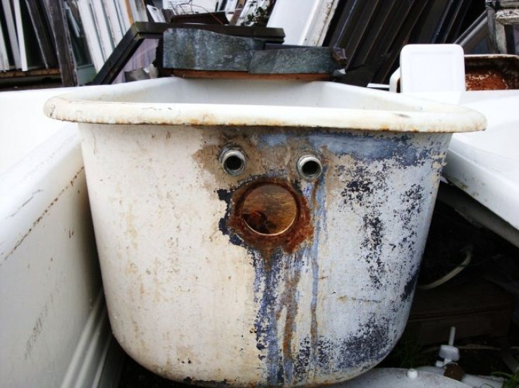 An old bathtub.