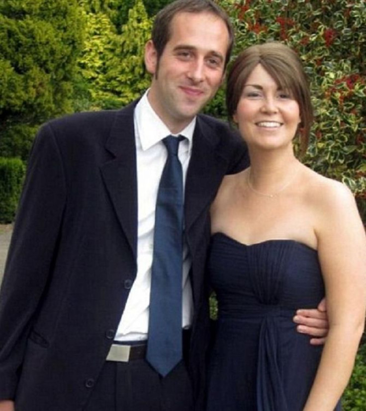 Alex Bradford with his fiance Jemma Webb