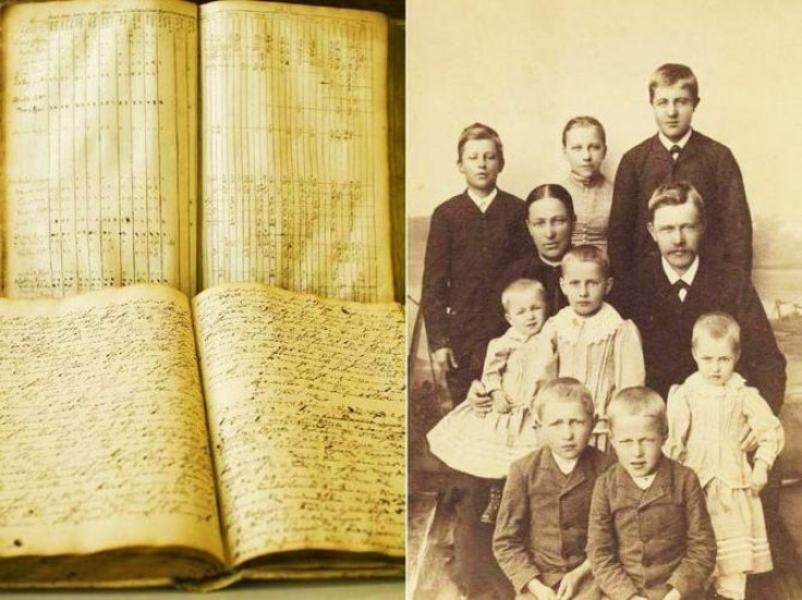 Church documents documenting the life of 19th century Finnish families, which provided data for scientists analyzing the potential for evolution in people.