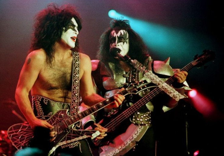 Paul Stanley and Gene Simmons of Kiss in Concert.