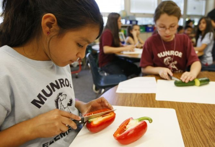 children school eating