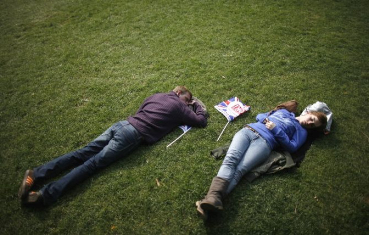 sleeping couple