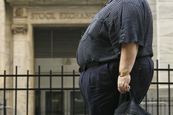 obese man