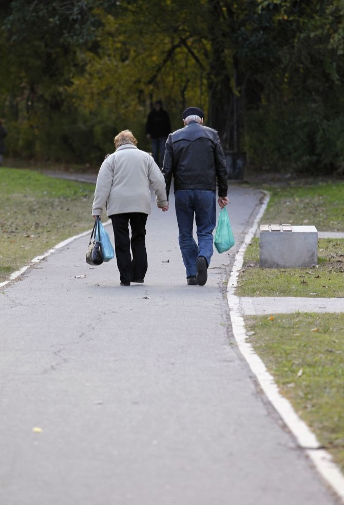 old people walking