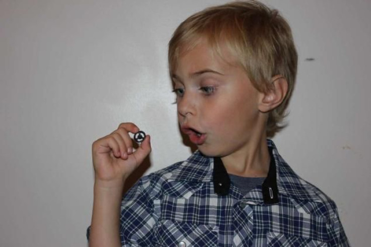 Isaak Lasson does not know how a Lego wheel got stuck in his nose for three years.