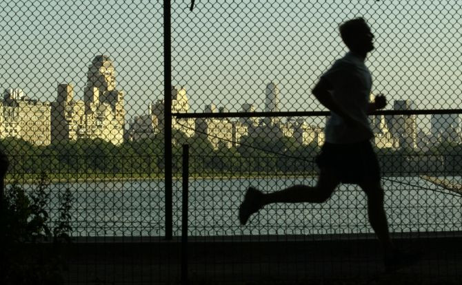man jogging