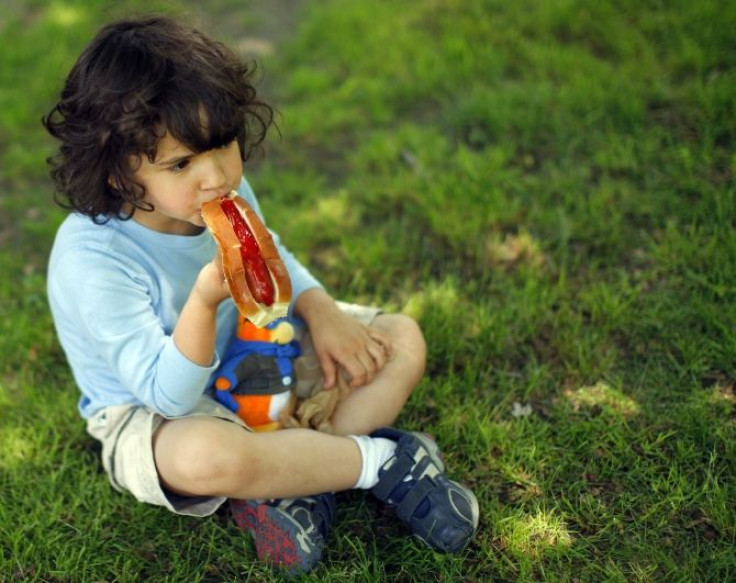 child eating