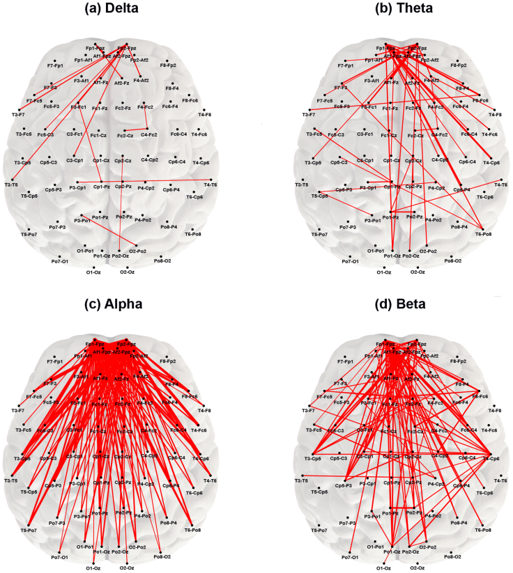 Map of connection strengths