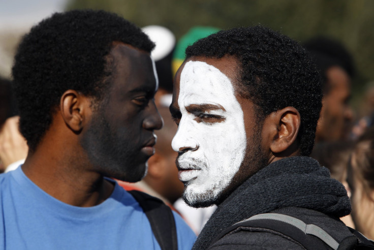 Protest of the discrimination against Israelis of Ethiopian descent, in Jerusalem, January 18, 2012.