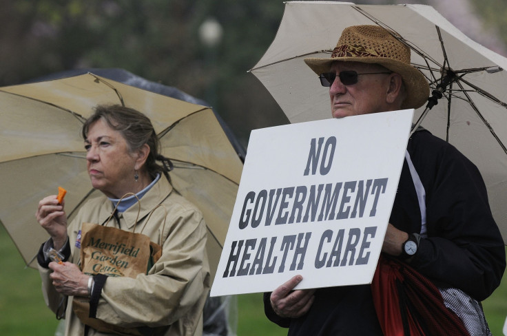 Tea Party Patriots rally calling for the repeal of the Obamacare