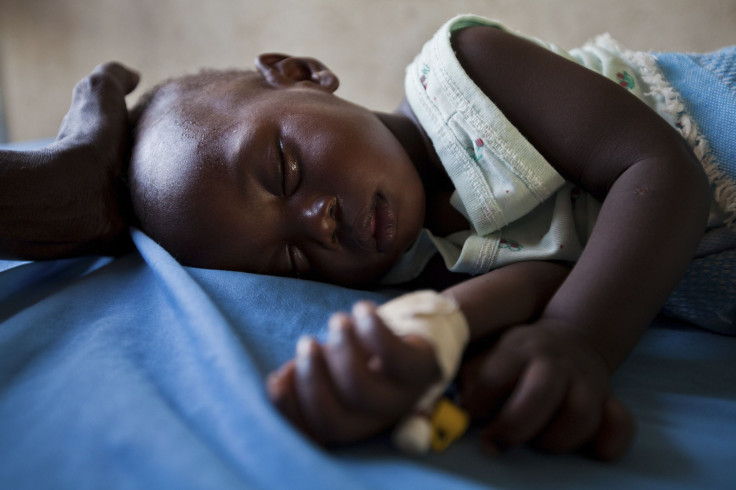 young girl with malaria, Sudan