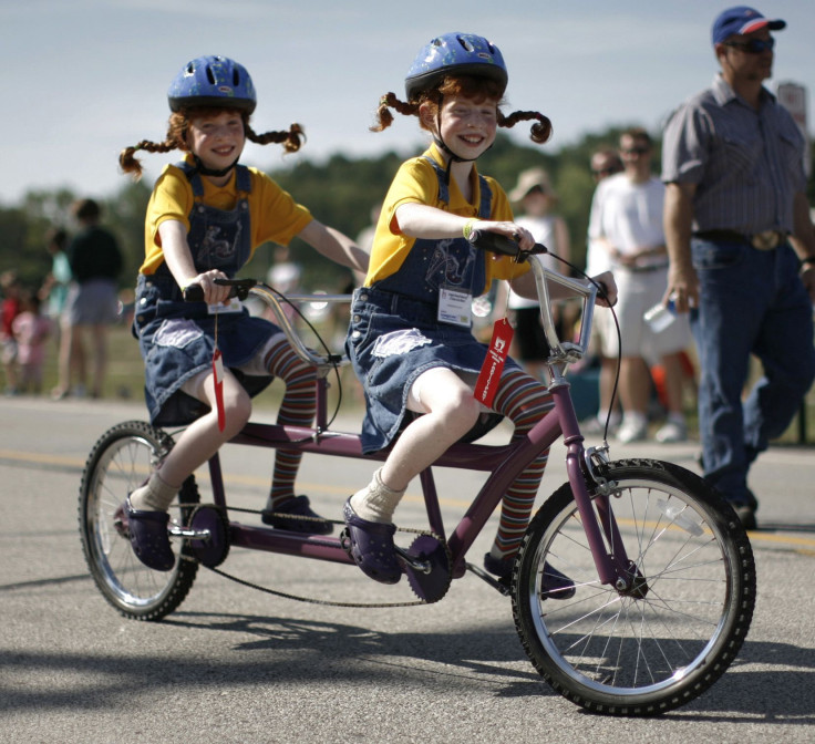 children on bike
