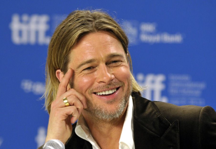 Brad Pitt smiles