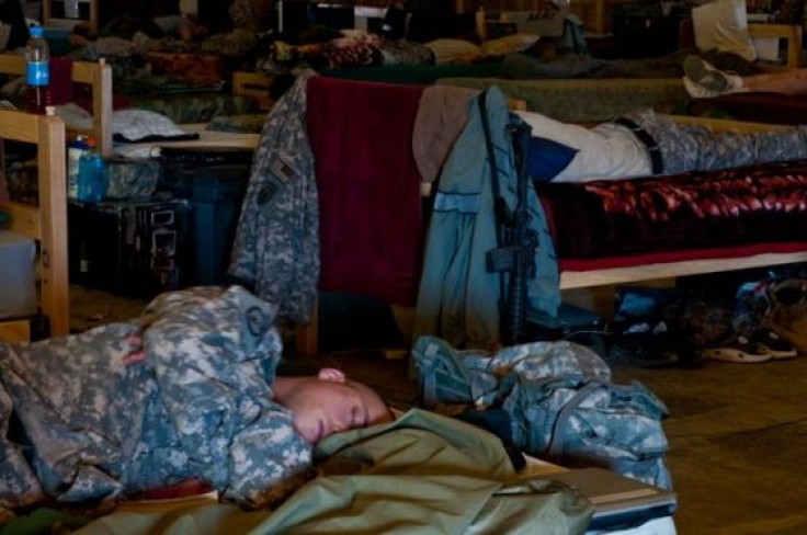 Soldier Catches Some Sleep