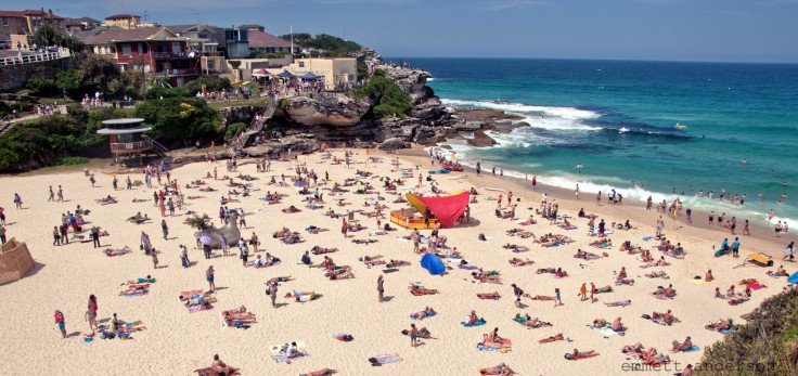 A beach at Tamarama, New South Wales, Australia.