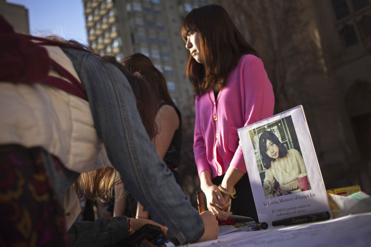 A woman mourns a victim of the Boston Marathon Bombing