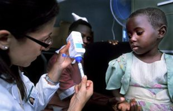 HIV-Infected Child takes HAART anti-HIV drug therapy