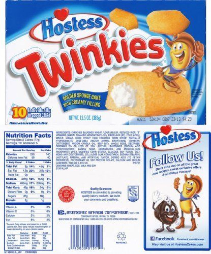 Twinkies nutrition fact