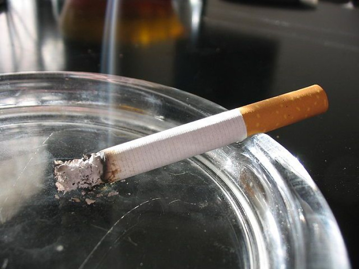 Lit Cigarette With Secondhand smoke