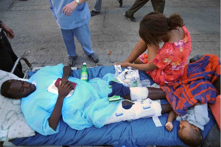 Outside Hospital in Haiti