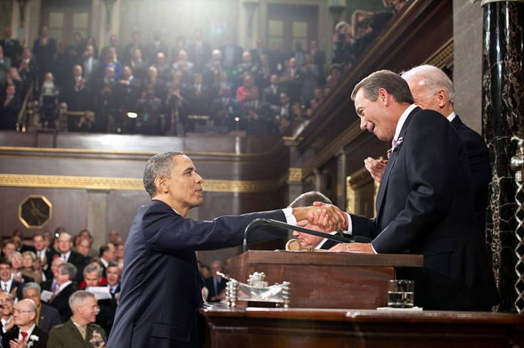 John Boehner Shakes President Obama's Hand
