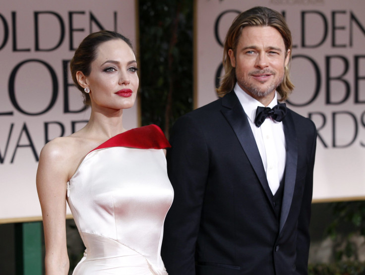 Angelina Jolie and Brad Pitt at the 69th annual Golden Globe Awards